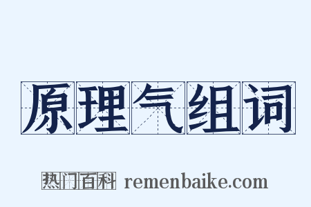 原理气组词是什么意思的图片
